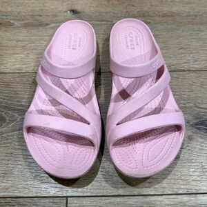 Crocs Kadee II Women’s Strappy pink sandals size 7
